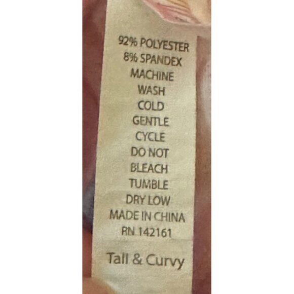 LuLaRoe Tall & Curvy Heart Leggings Polyester Blend Women's Waist Size 30/32" - Picture 11 of 11